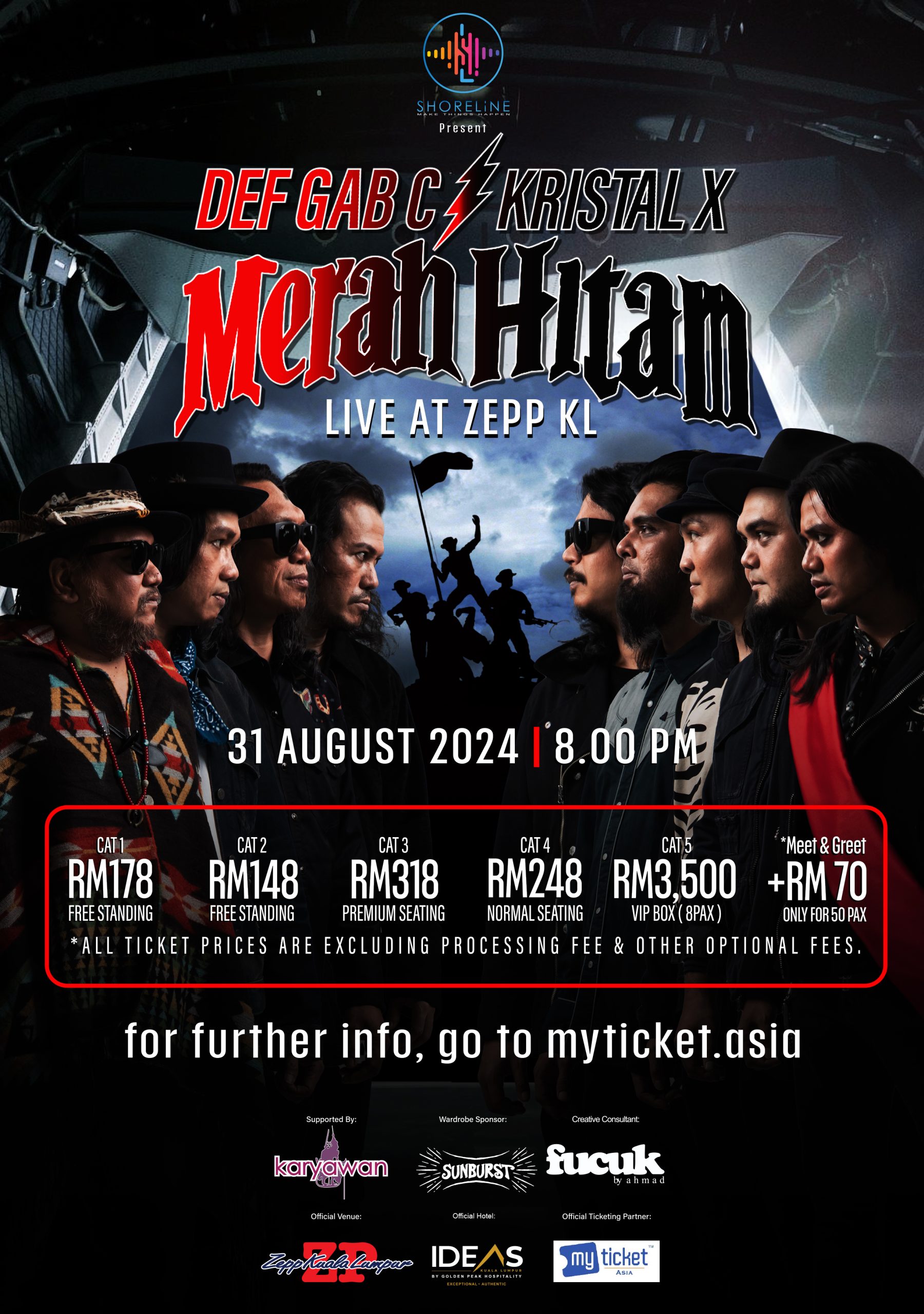 Perpaduan Legenda: Def Gab C dan Kristal X Mengguncang Zepp KL dengan Konsert ‘Merah Hitam’!