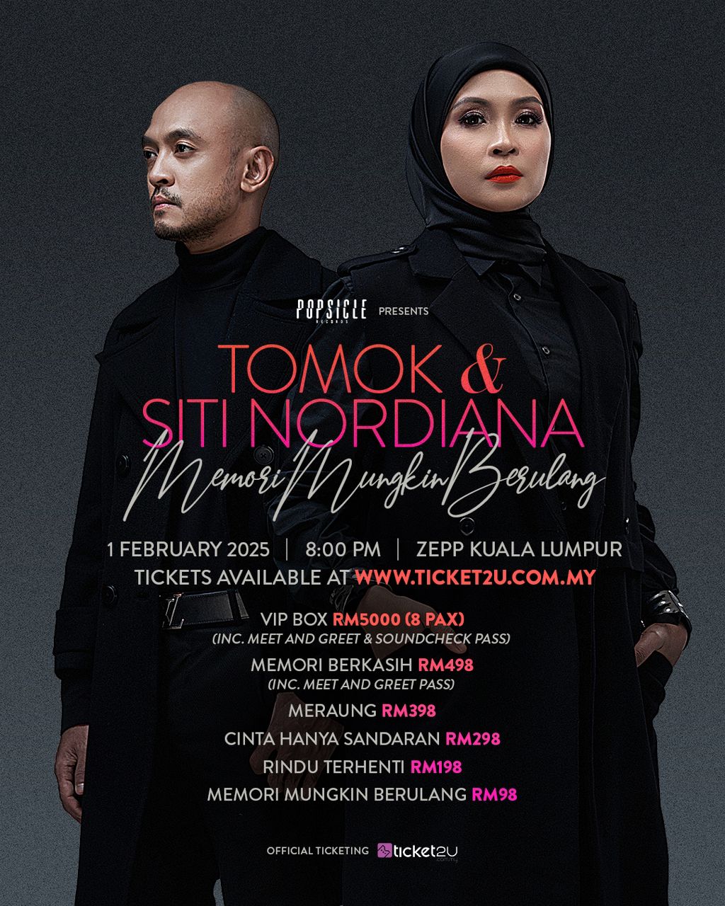 KONSERT MEMORI MUNGKIN BERULANG SATUKAN TOMOK DAN SITI NORDIANA