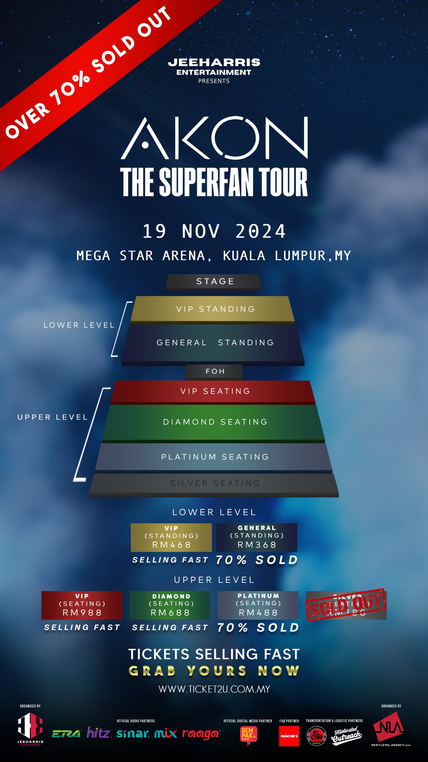 70% Tiket Terjual: Akon The Superfan Tour Hampir Tiba di Malaysia & Singapura