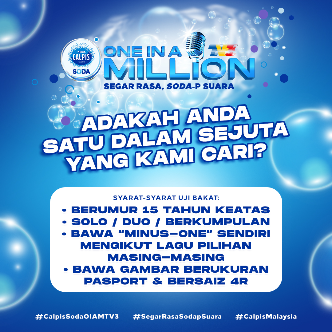 Uji Bakat Calpis Soda OIAM Jadi Platform Serlahkan Bakat Hebat, Adakah Anda Bintang Yang Dicari?