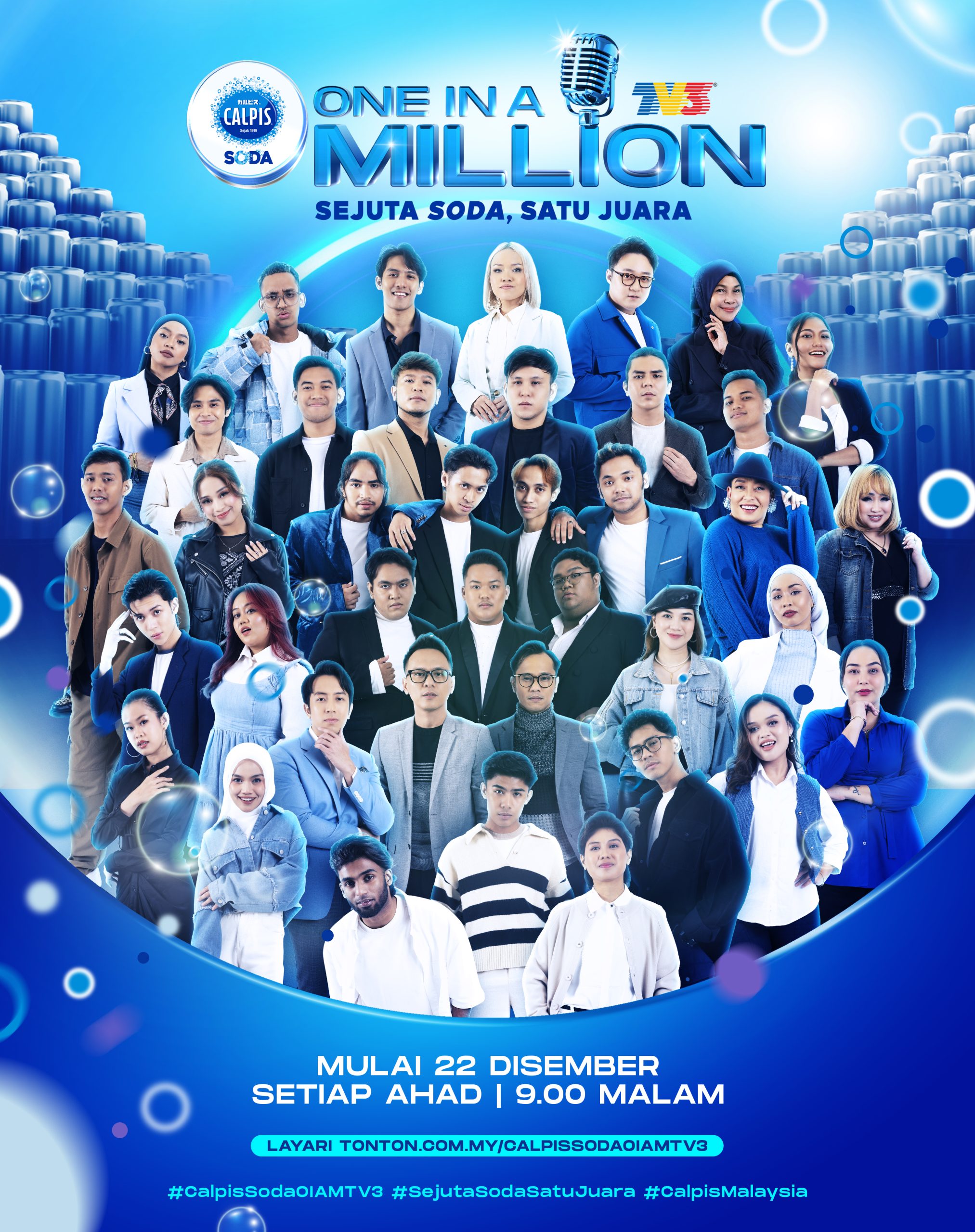 Perjalanan Bakat Terbesar Malaysia Bermula, Calpis Soda One In A Million 2024 Hadir di TV3!