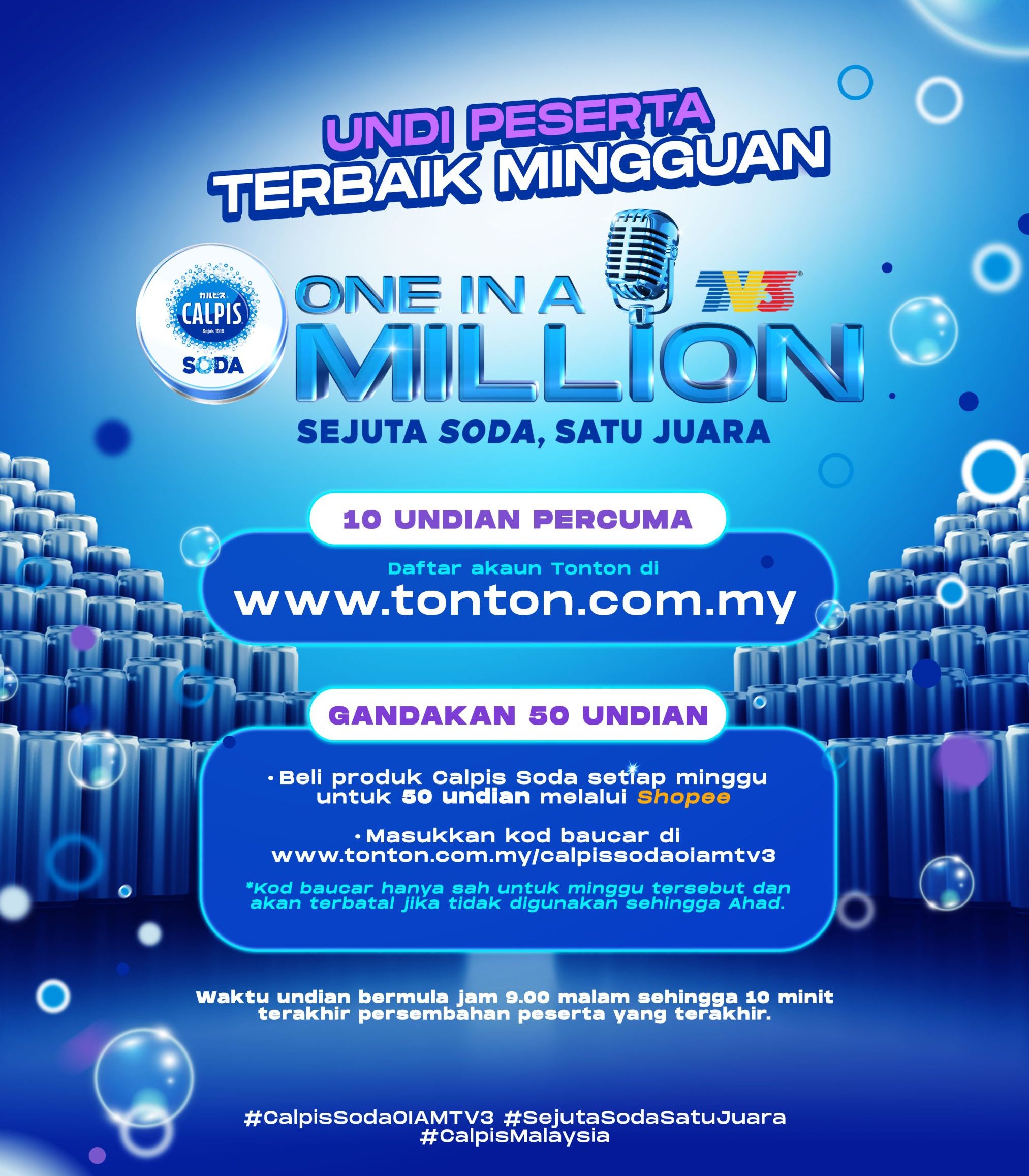 Undian Rasmi CSOIAM Dibuka, Sokong Peserta Kegemaran Anda Sekarang!