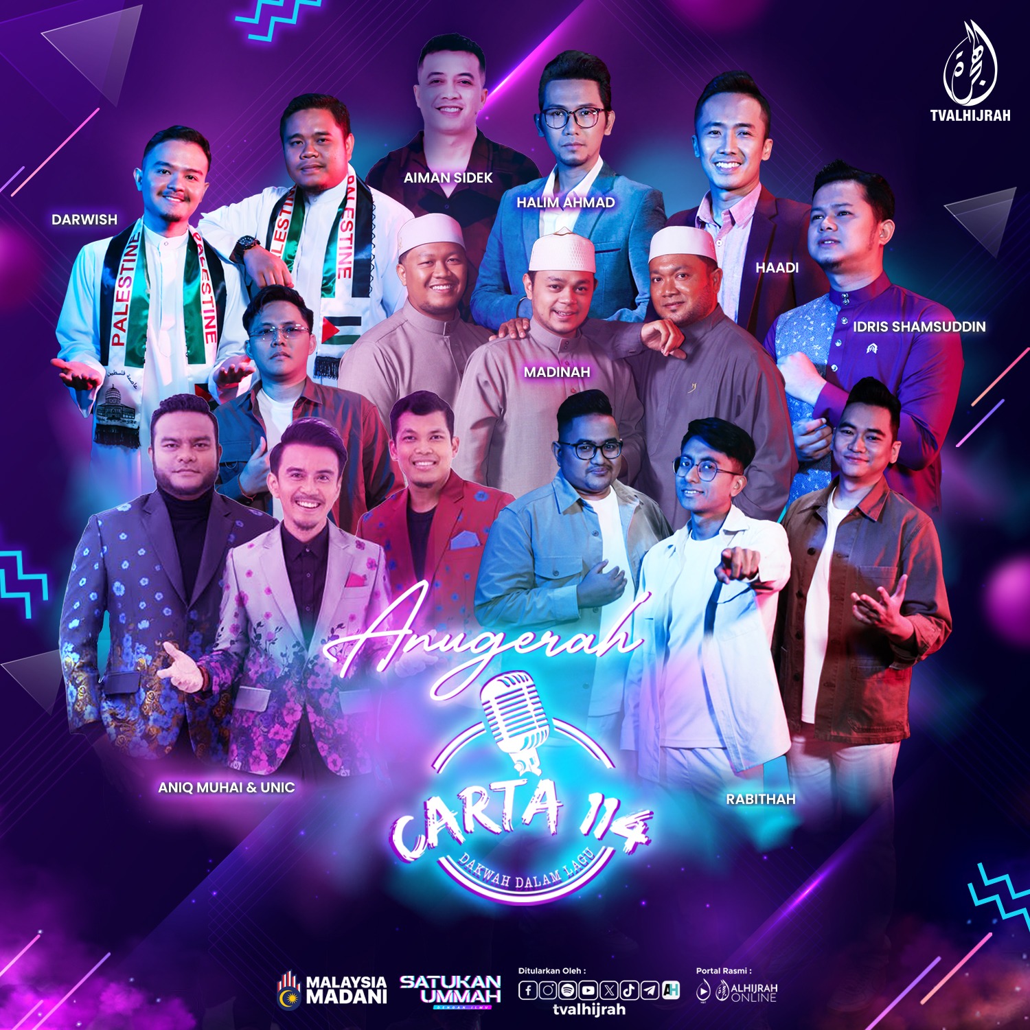 Anugerah Carta 114 Rai Seni Islamik dan Nasyid Terbaik 2025