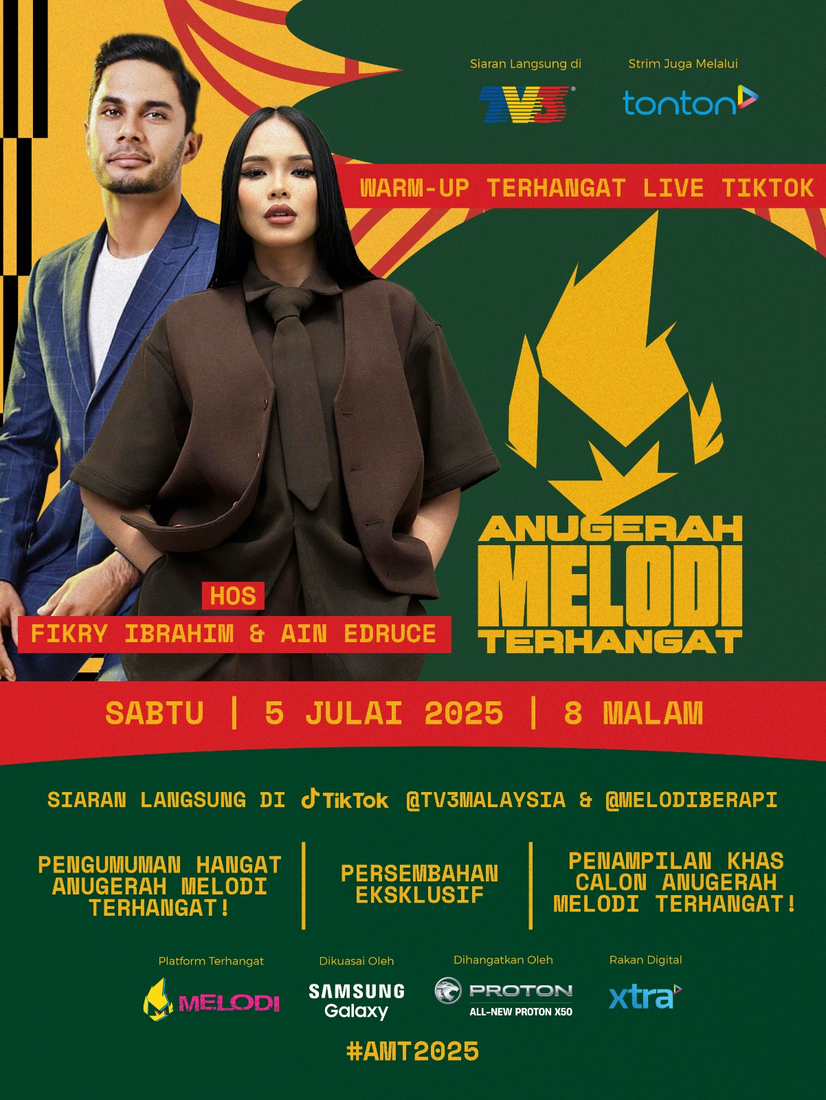 Anugerah Melodi Terhangat 2025 Bakal Gegarkan Malaysia: Aura Selebriti, Kuasa Digital & Ledakan Gaya Menyala!