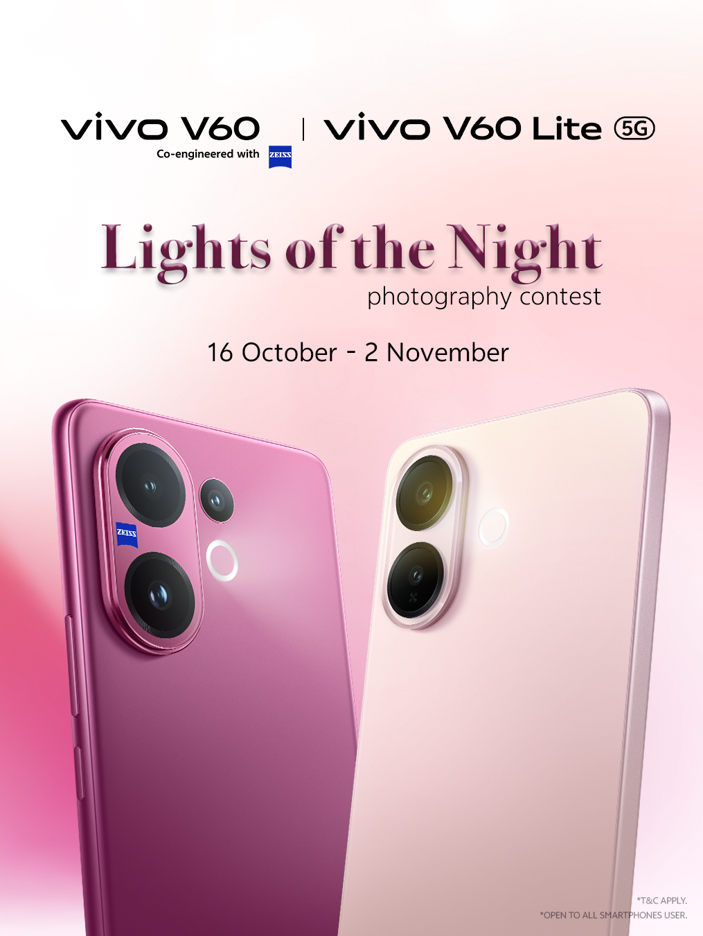 Unleash Your Night Vision with vivo V60 Lite 5G and Win Exclusive Prizes