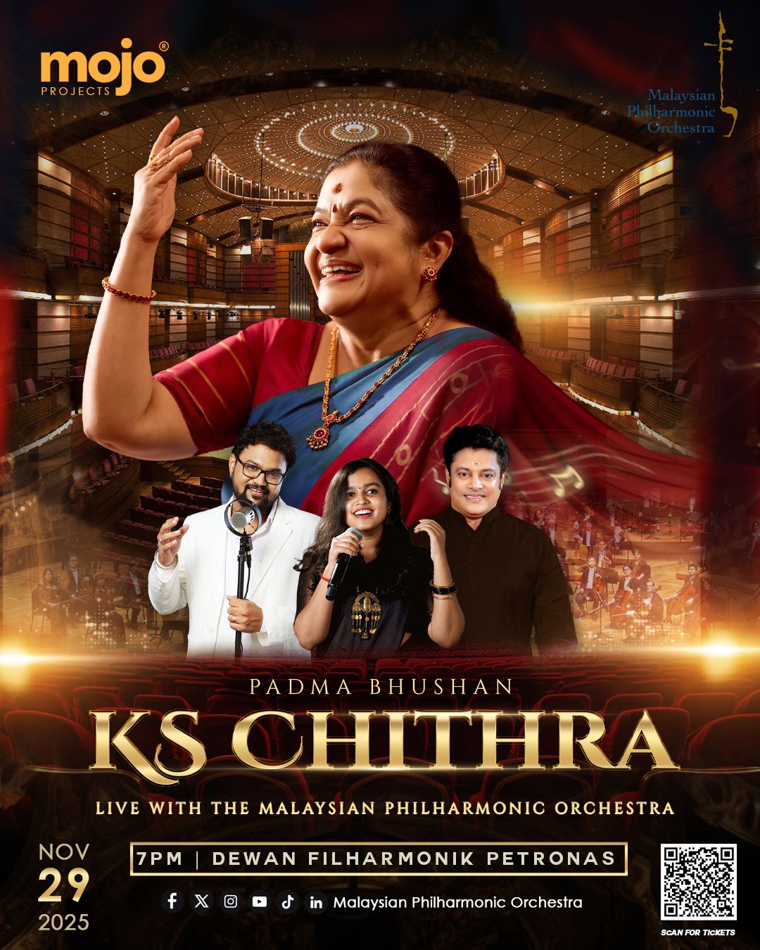 Mojo Projects Honours K.S. Chithra with MPO and Meendum SPB 2.0 — Celebrating the Legends of South Indian Music
