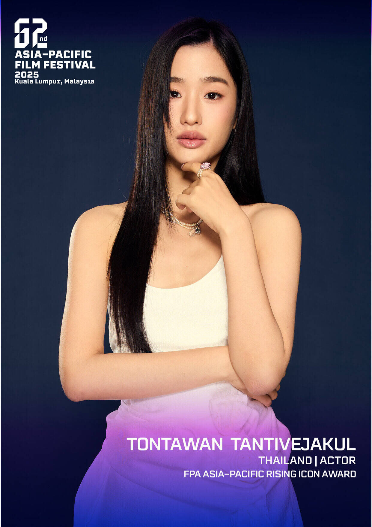 Tontawan Tantivejakul, celebrated for her standout role in How to Make Millions Before Grandma Dies, has been honored with the FPA Asia-Pacific Rising Icon Award at the 62nd Asia-Pacific Film Festival, joining fellow recipient Syafiq Kyle.