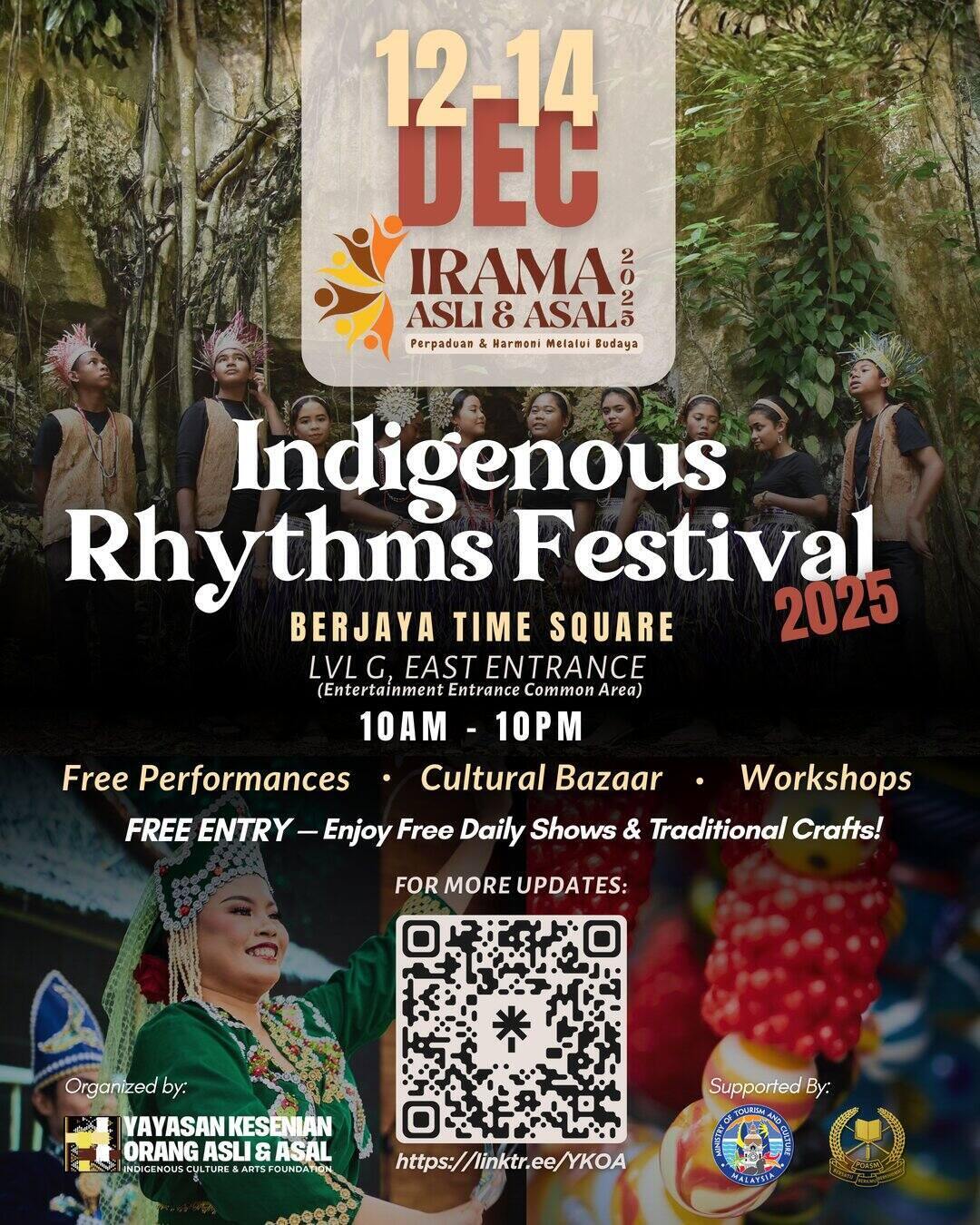 Persembahan Warisan Budaya Orang Asli dan Orang Asal Diserikan di IRAMA ASLI DAN ASAL 2025