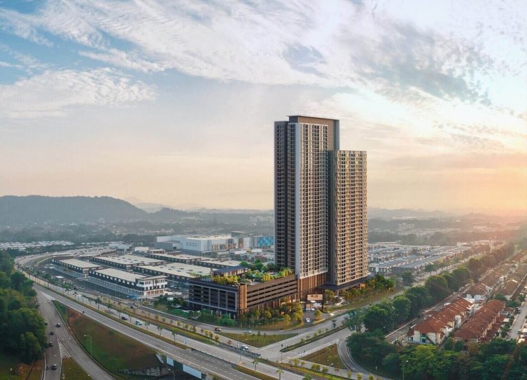 Rising as Seremban 2’s first integrated high rise, IKON Residences lifts its two wings into a striking silhouette that anchors the township’s next chapter.