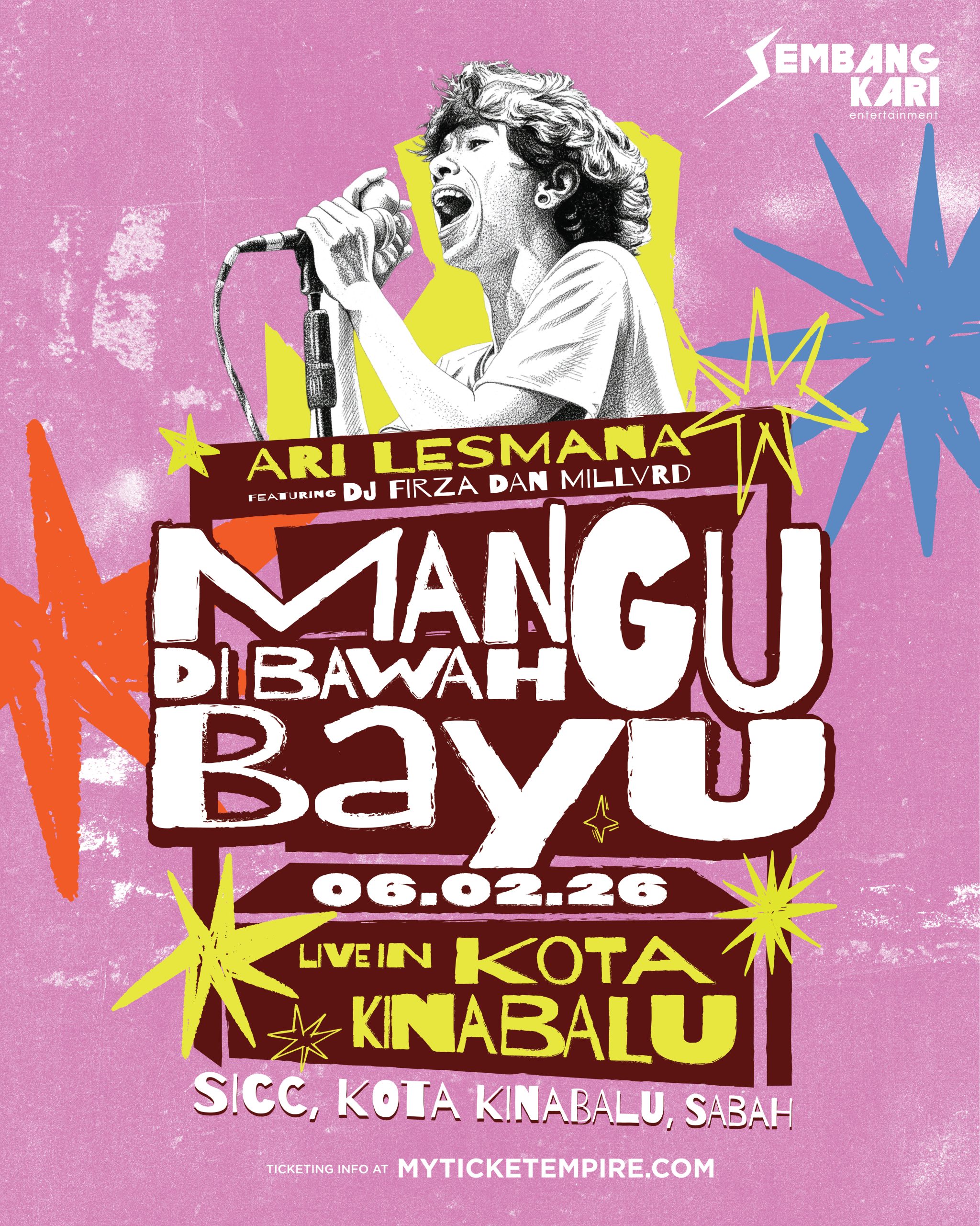 Ari Lesmana Umum Konsert Solo “Mangu Di Bawah Bayu” di Sabah, 6 Februari 2026