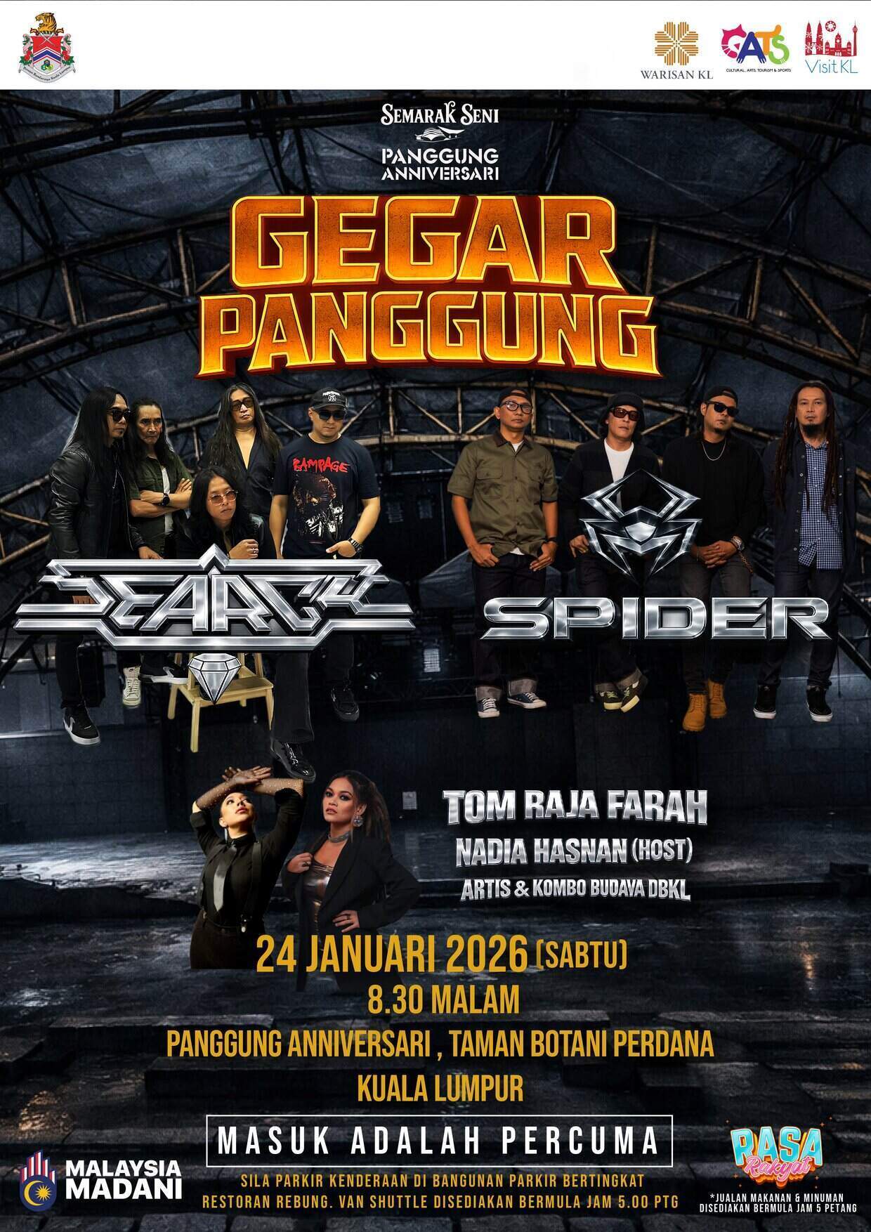 Pentas Anniversari Bergema dengan Aksi Search ‘Kiddin’ dan Spider