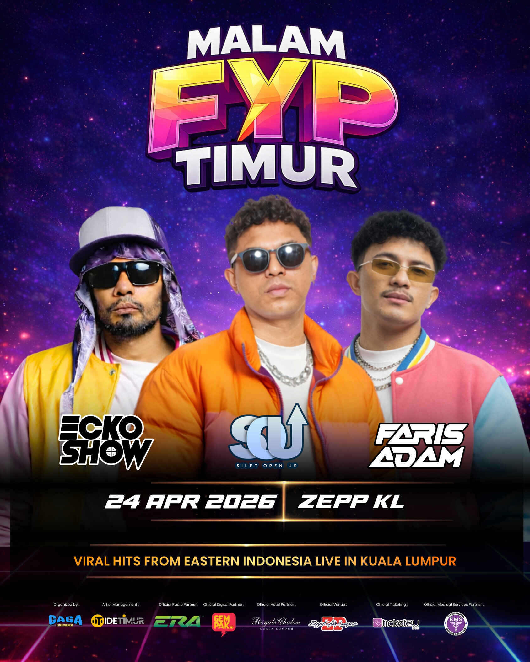 Malam FYP Timur: Sambutan Muzik Timur Indonesia Bakal Menggegarkan Zepp Kuala Lumpur April ini