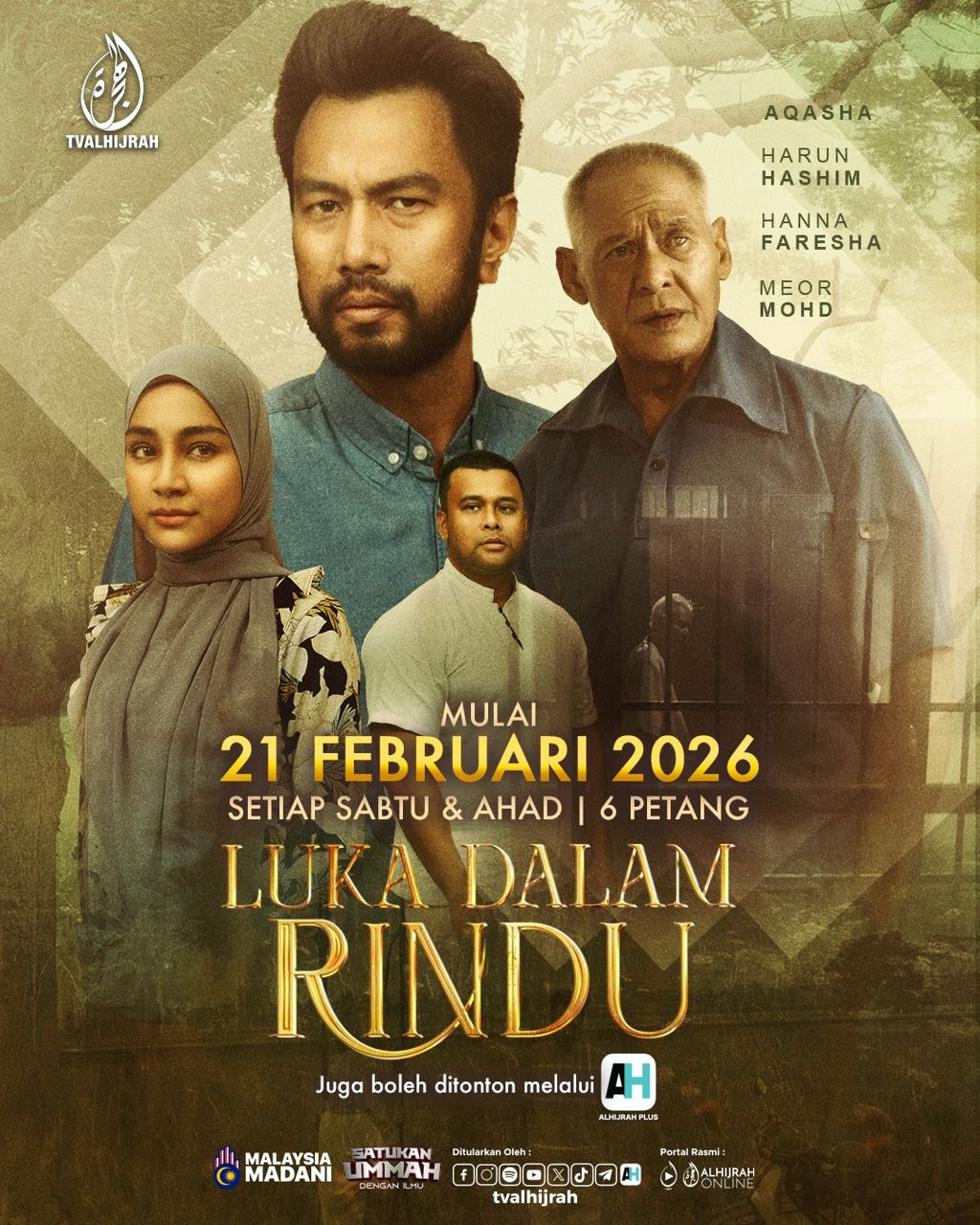“Drama Luka Dalam Rindu”: Kisah Rindu, Penyesalan dan Cinta Kini Menghiasi Layar TV Alhijrah