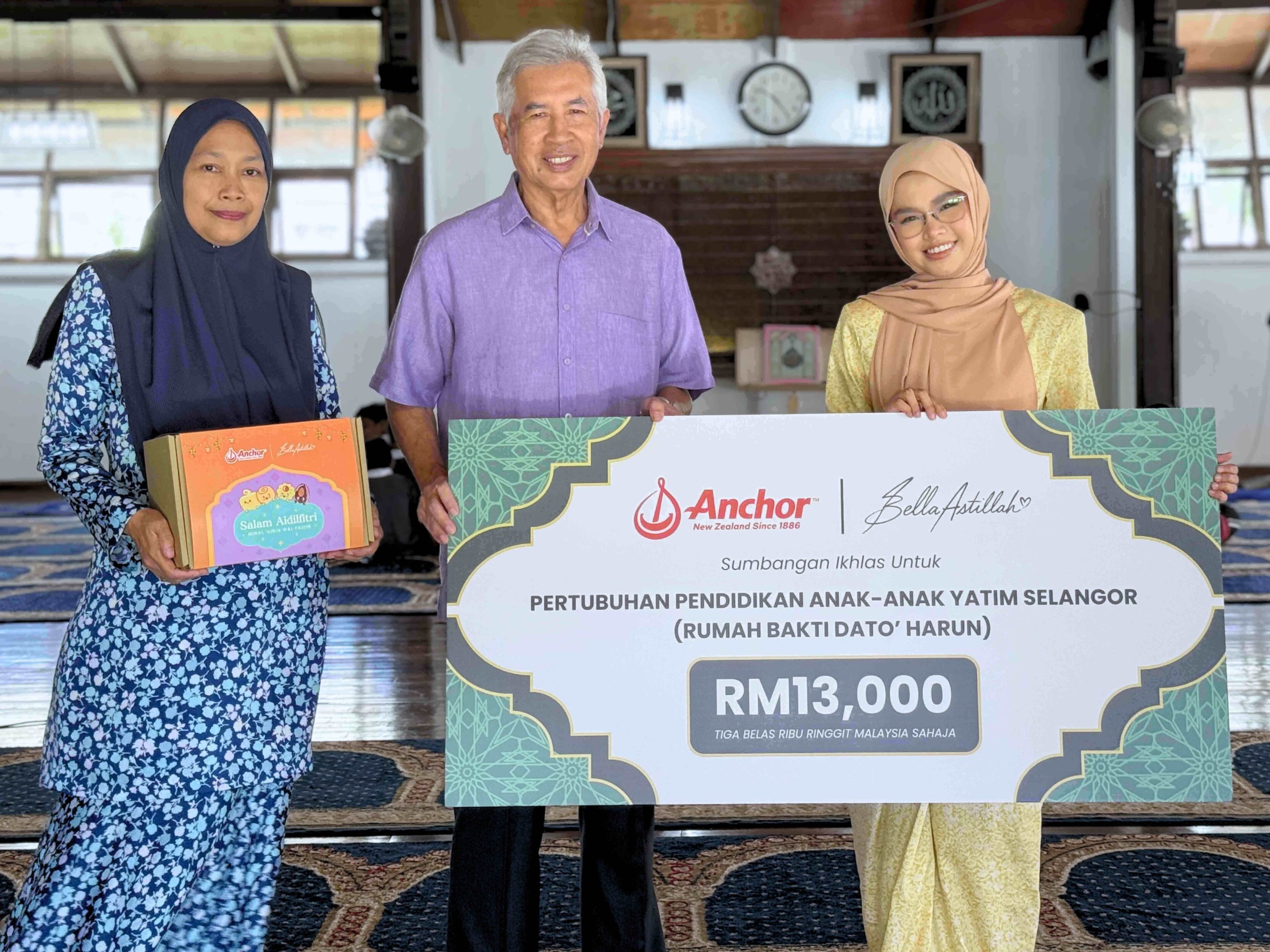 Usaha murni Anchor Butter dan Bella Astillah berjaya kumpul RM13,000 untuk disalurkan kepada golongan memerlukan