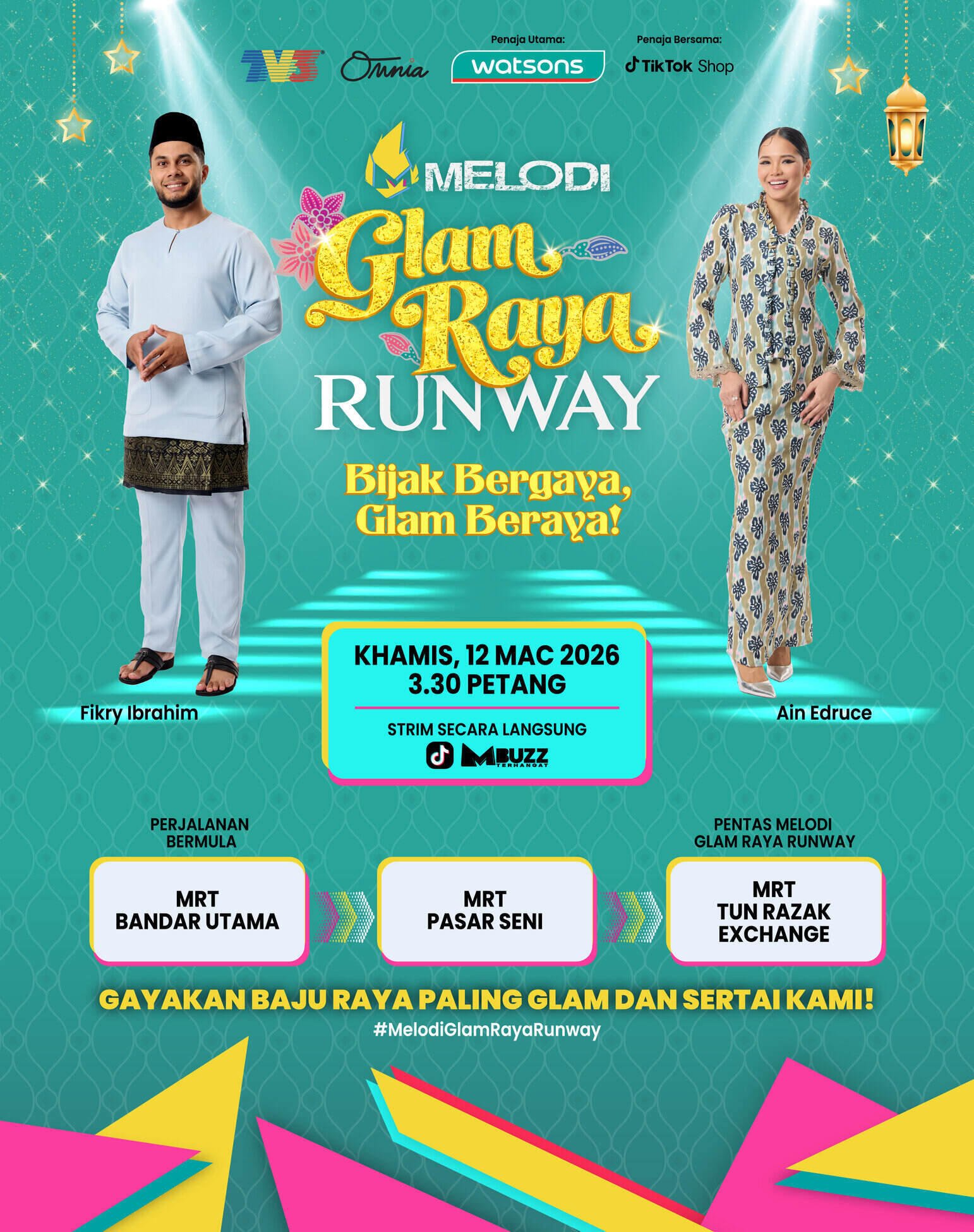 Melodi Glam Raya Runway 2026 Bakal Gegarkan Laluan MRT