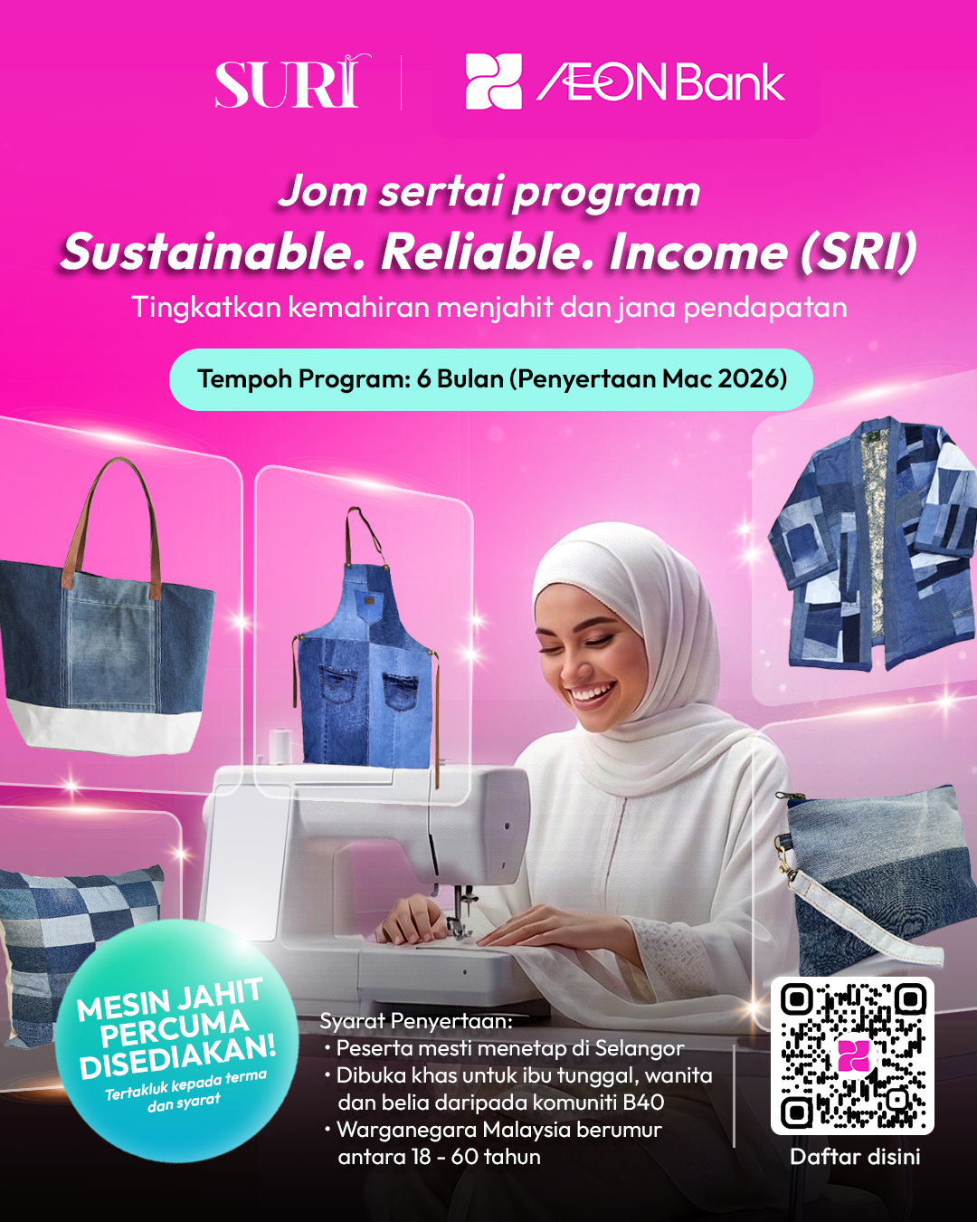 AEON Bank dan SURI Perkenal Program iTEKAD S.R.I. untuk Perkasa Wanita dan Belia B40