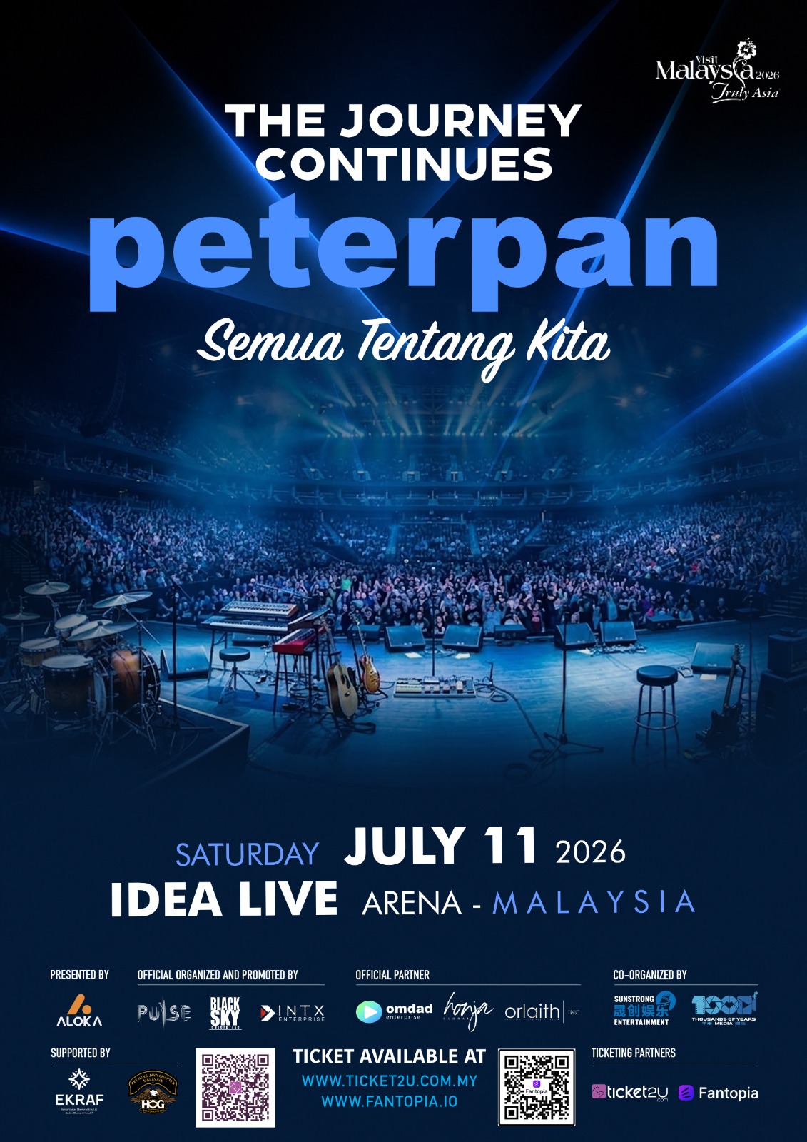 Gema Nostalgia Peterpan: Konsert “The Journey Continues” Bakal Gegarkan Idea Live Arena 11 Julai Ini!