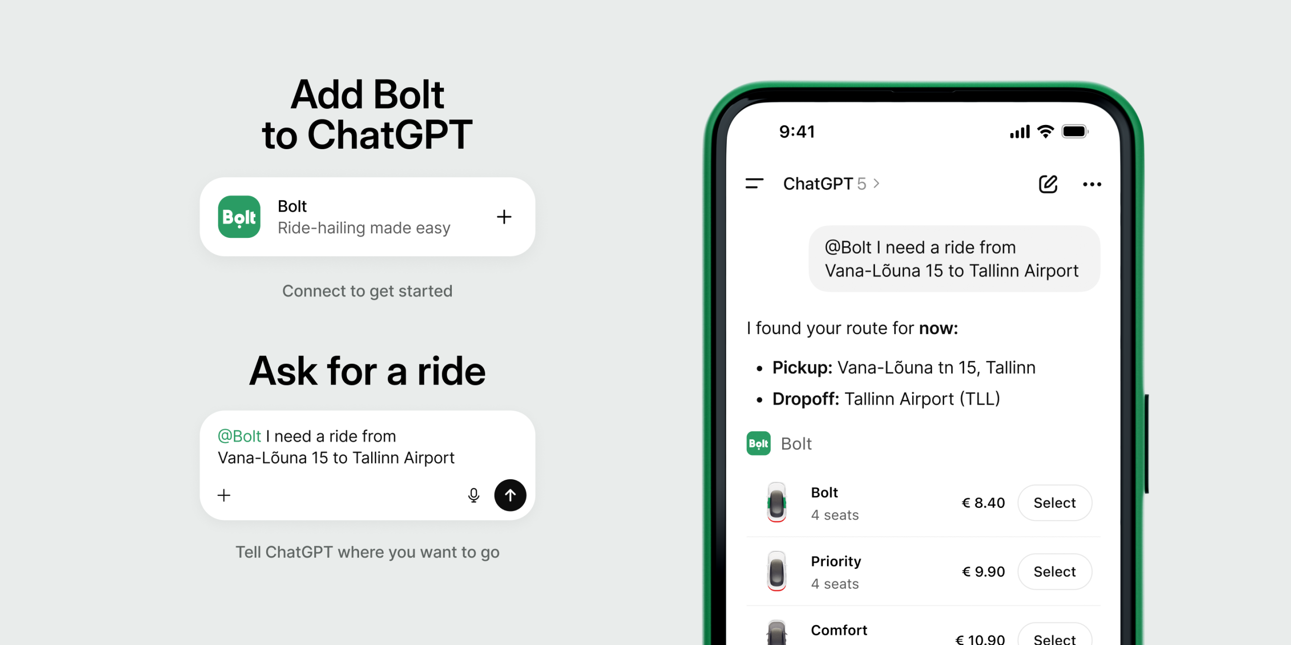 Bolt Ride-Hailing Now Available Through ChatGPT
