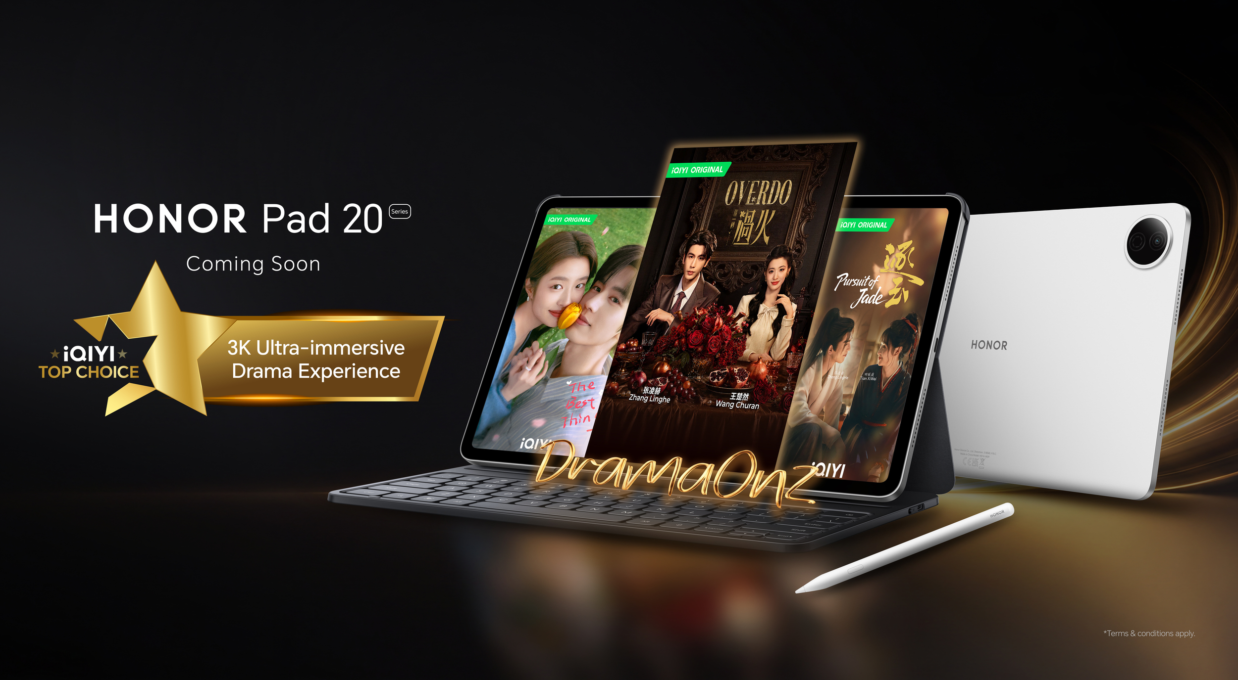 HONOR Pad 20 Series Offers Cinematic Entertainment with 3K Display and Six Speakers
