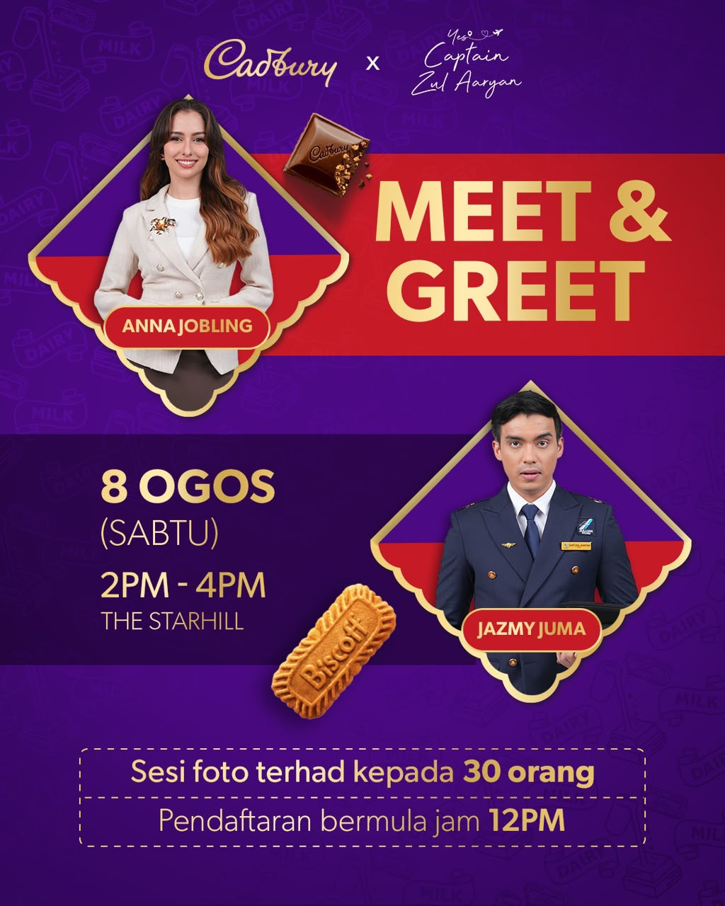 Yes! Captain Zul Aaryan Raih Sambutan Hangat, Anna & Jazmy Temui Peminat Ogos Ini