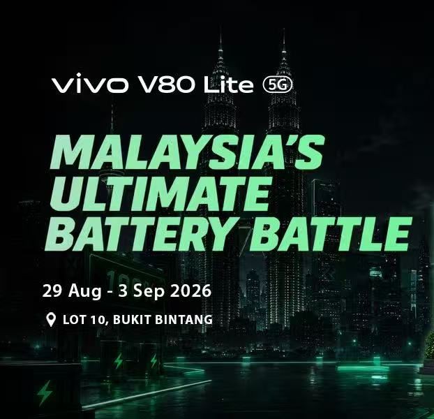 Cabaran 10,000mAh vivo V80 Lite 5G Singgah di Bukit Bintang, RM500 Menanti Peserta