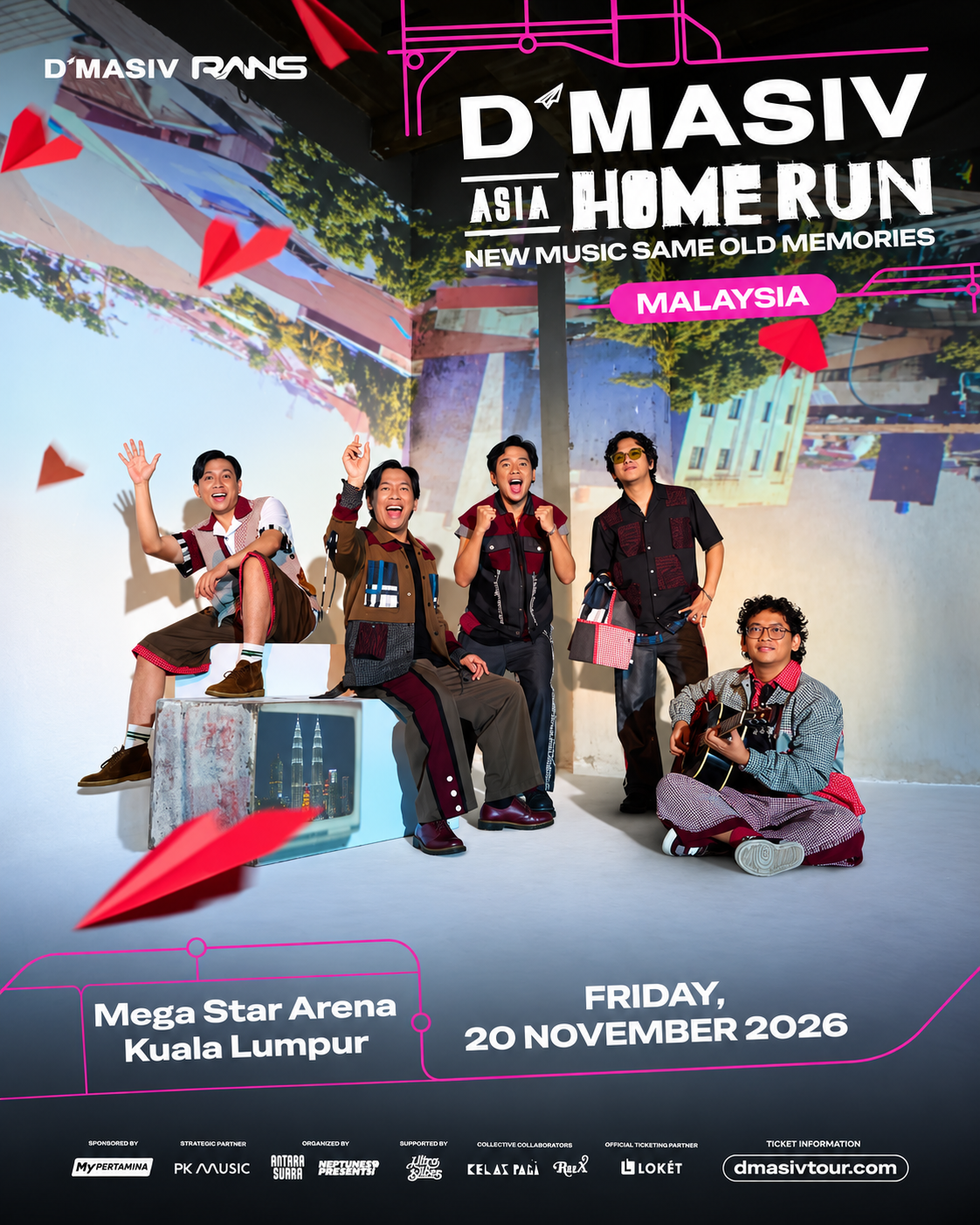 D’Masiv Bakal Gegarkan Kuala Lumpur Menerusi Jelajah Asia Home Run