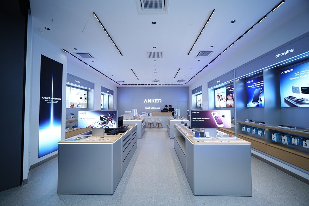 Interior view of the newly opened Anker Selected Store showcasing the latest smart hardware ecosystem at Anker Experience Week