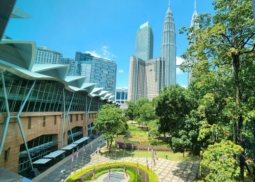 The Kuala Lumpur Convention Centre serves as a premier hub for Malaysia business events, surrounded by the iconic city skyline
