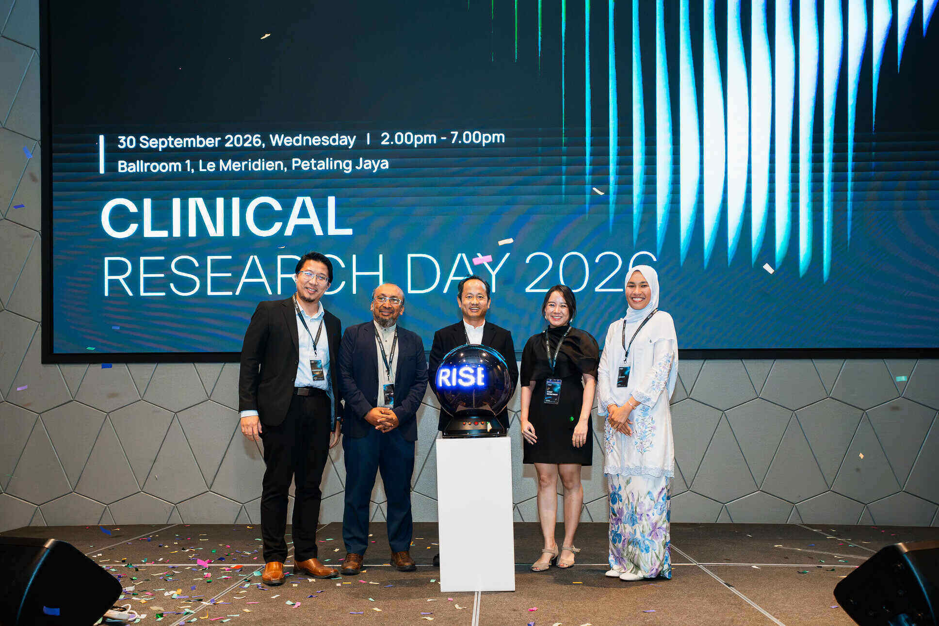 Group photo at the BREGO Life Sciences RISE clinical research program launch